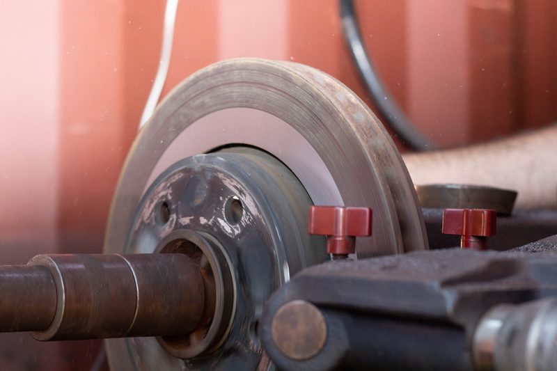 Brake rotor freshly machined
