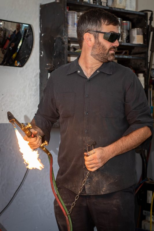 Oxy-acetylene torch work